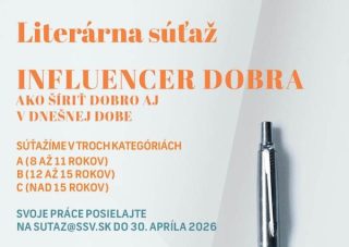 Ďalšia Literárna súťaž Spolku sv. Vojtecha: Staňte sa ,Influencerom dobra‘
