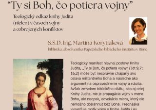 Teologický odkaz knihy Judita: Pozvánka na prednášku v Bratislave