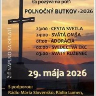 CESTA SVETLA - Celoslovenská ďakovná púť na svätyňu BUTKOV