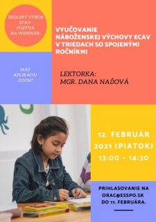 Ďalší webinár pre učiteľov ev. a. v. náboženstva