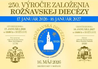 Rožňavská diecéza oslávi 250 rokov: Vyvrcholenie jubilea s nunciom a Simou