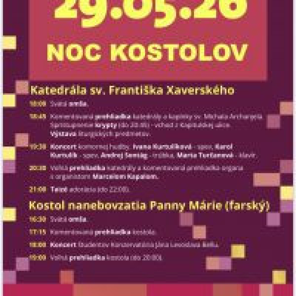 NOC KOSTOLOV 2026 BANSKÁ BYSTRICA
