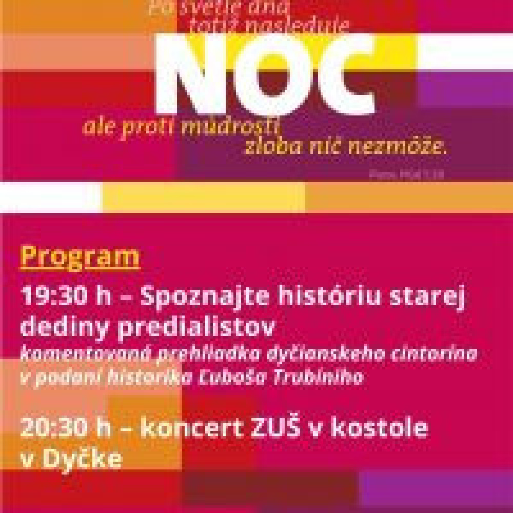 NOC KOSTOLOV VRÁBLE 2026