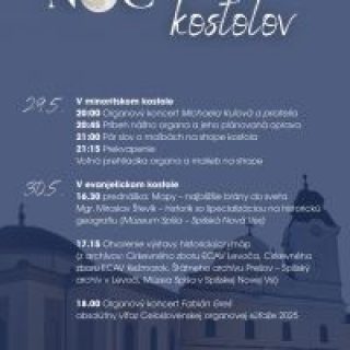NOC KOSTOLOV 2026 LEVOČA - MINORITI A U EVANJELIKOV