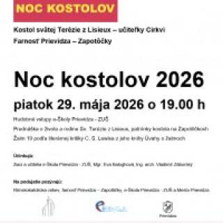 NOC KOSTOLOV U SV: TERÉZIE 2026
