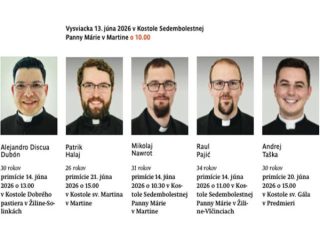 Zoznam tohtoročných novokňazov a dátumy ich primičných svätých omší