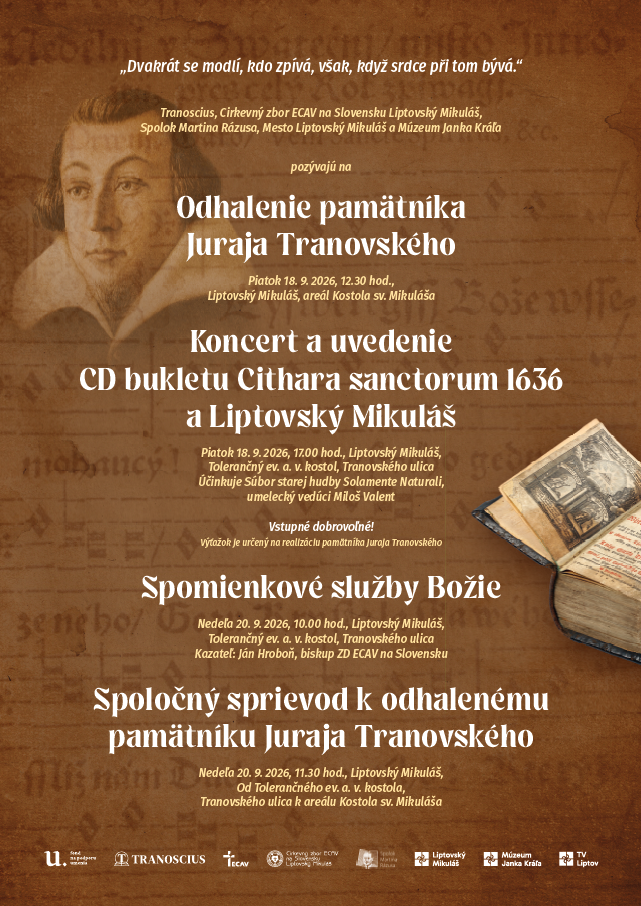POZÝVAME na oslavy Cithary Sanctorum