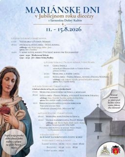 Mariánske dni v Dolnom Kubíne prinesú opäť modlitbu, chvály aj slávenia