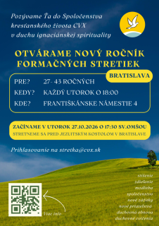 Otvárame nový ročník formačného stretka v Bratislave