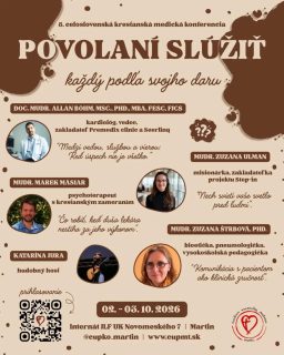 V Martine bude 8. ročník Celoslovenskej kresťanskej medickej konferencie
