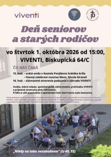 Deň seniorov vo VIVENTI 1. októbra prepoji seniorov, rodiny a komunitu