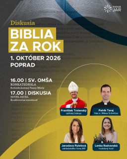 Vydavateľstvo novaJAR pozýva na diskusiu o projekte Biblia za rok v Poprade