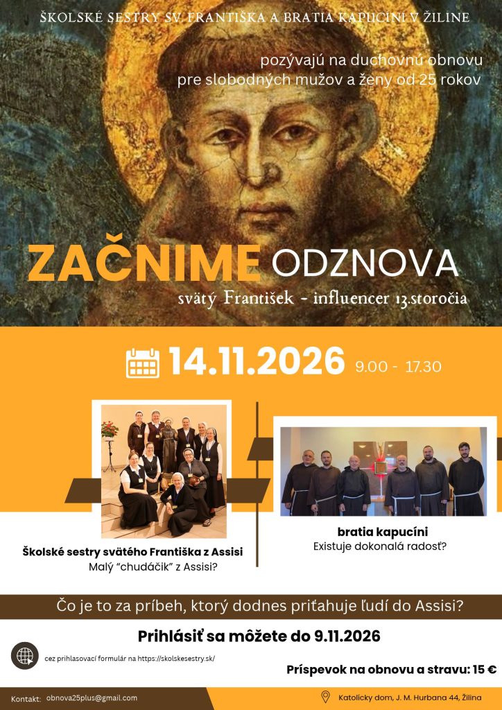 Duchovná obnova pre slobodných od 25+
