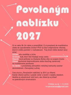 Sestry dominikánky ponúkajú mladým ženám kurz na rozlišovanie povolania