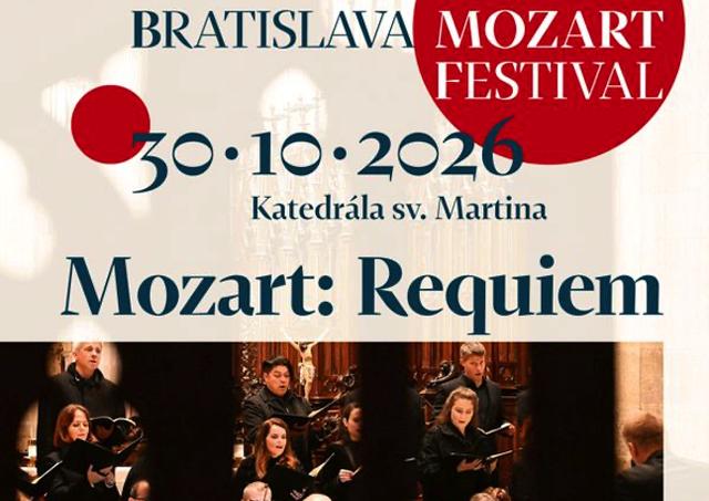 Bratislava Mozart Festival otvorí Mozartovo Requiem v Katedrále sv. Martina