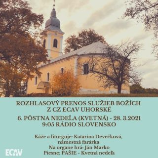 Rozhlasový prenos SB 28.3.2021 z Uhorského