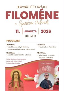 V Spišskom Podhradí bude púť k svätej Filoméne s biskupom Trstenským