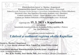 Udalosti a osobnosti regiónu okolia Kapušian predstavia na konferencii