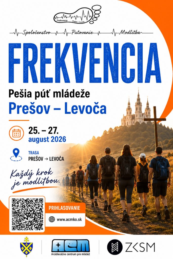 Frekvencia 2026 – 21. pešia púť mládeže z Prešova do Levoče