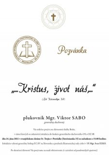 Inštalácia generálneho duchovného Viktora Saba