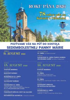 Sviatok Nanebovzatia Panny Márie bude opäť spojený aj s viacerými púťami