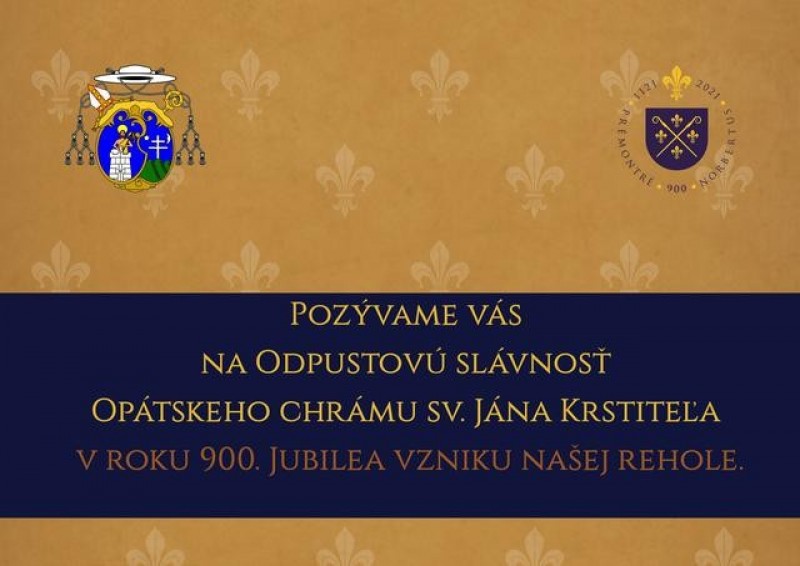 Rád premonštrátov pozýva na odpustovú slávnosť do Jasova