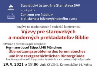 V Košiciach budú hovoriť o výzvach moderných prekladateľov Biblie