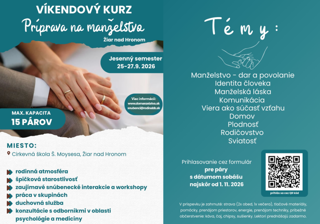 Kurz prípravy na manželstvo
