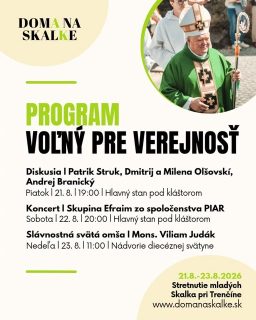 Stretnutie mladých DOMa NA SKALkE – ponuka pre všetkých
