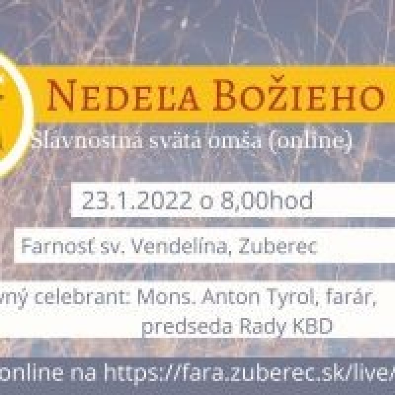 Nedeľa Božieho slova - sv. omša aj online