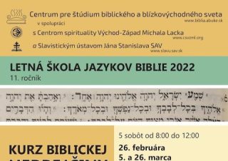Pozvánka na jedenásty ročník Letnej školy jazykov Biblie v Košiciach