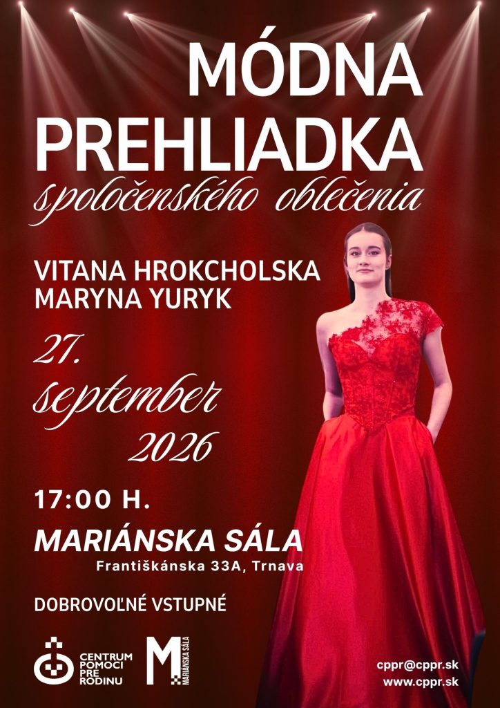 Módna prehliadka spoločenského oblečenia