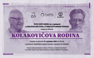 Na Svoradove v Bratislave chystajú diskusiu o odkaze Kolakovičovej rodiny
