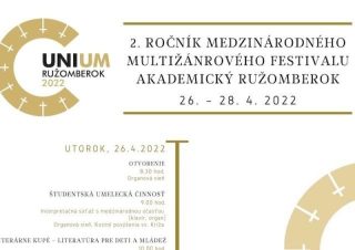 Ružomberok ako univerzitné mesto opäť ožije oslavou umenia a rozumu