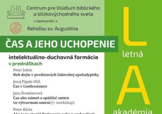 Pozvánka na letnú akadémiu mladých na tému Čas a jeho uchopenie