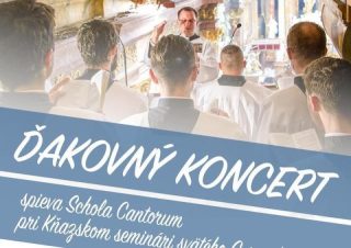 Milovníci spevu sú pozvaní na ďakovný koncert Scholy cantorum