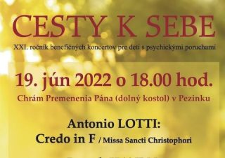 V dolnom kostole v Pezinku chystajú opäť benefičný koncert Cesty k sebe