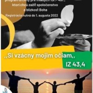 ,,Si vzácny mojim očiam”