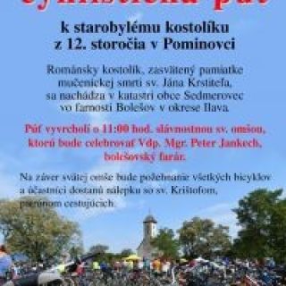 Cyklistická púť k starobylému kostolíku v Pominovci