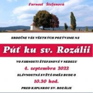 Púť ku sv. Rozálii vo Farnosti Štefanová