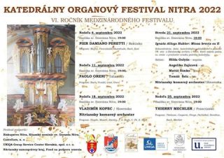 Pozvánka na katedrálny organový festival v Bazilike sv. Emeráma v Nitre