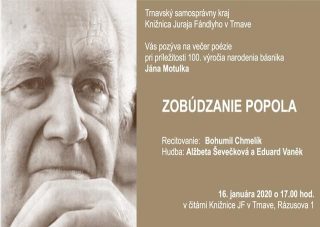 Sté výročie narodenia básnika Jána Motulka si pripomenú v Trnave