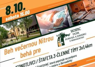 Z behu popod nitrianske mosty podporia Hospic u Bernadetky v Nitre