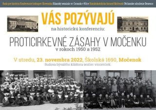 V Močenku bude odborná konferencia Proticirkevné zásahy v Močenku