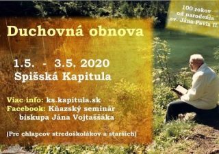 Spišský seminár pozýva stredoškolákov a starších na duchovnú obnovu