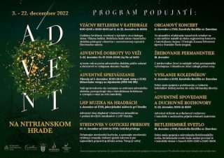 Pozvánka na adventný program v areáli Nitrianskeho hradu v Nitre