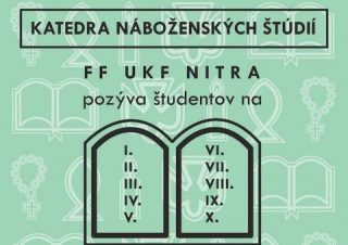 Katedra náboženských štúdii na UKF v Nitre otvorí dvere pre verejnosť
