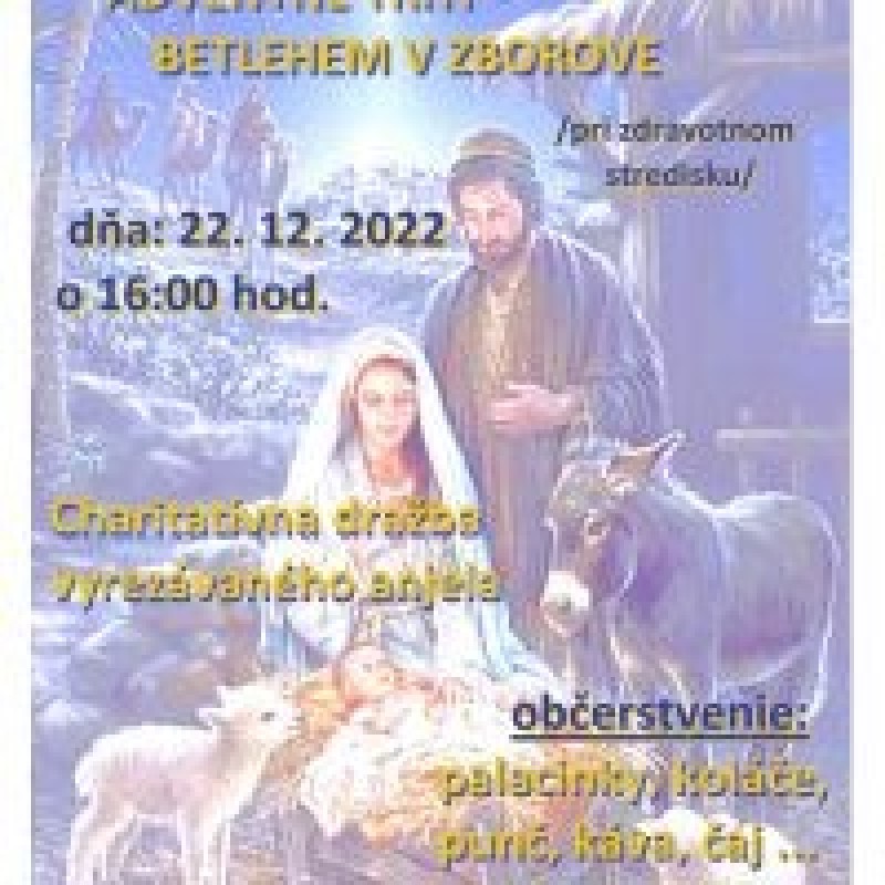 Vianočné trhy - BETLEHEM v Zborove okr. Bardejov