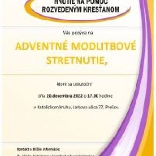 Adventné modlitbové stretnutie
