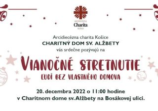 V Košiciach pripravujú vianočné stretnutie pre ľudí bez domova
